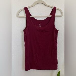 A•New•Day Maroon Tank Top Size L